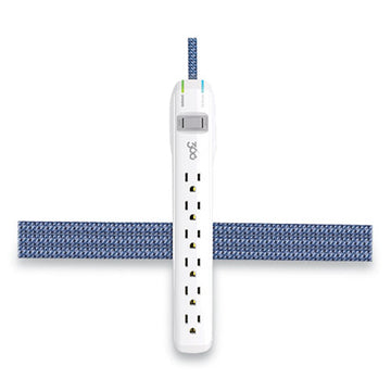 360 Electrical Habitat 6-outlet Surge Protector, 6 Ft Cord, Summer Twilight freeshipping - TVN Wholesale